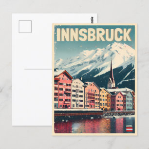 Postal Viaje retro Innsbruck Tyrol - Regalos austriacos d