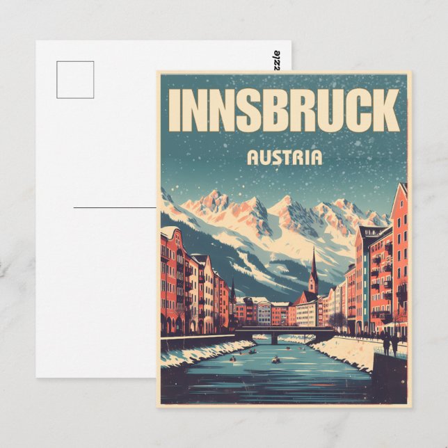 Postal Viaje retro Innsbruck Tyrol - Regalos austriacos d (Anverso / Reverso)