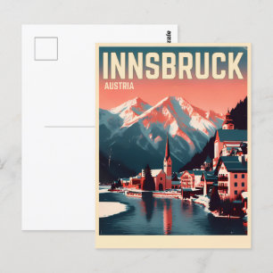 Postal Viaje retro Innsbruck Tyrol - Regalos austriacos d