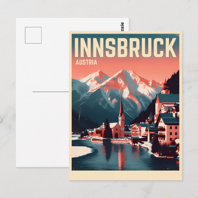 Postal Viaje retro Innsbruck Tyrol - Regalos austriacos d (Anverso / Reverso)