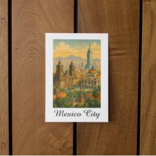 Postal Viaje Retro Vintage Ciudad de México CDMX