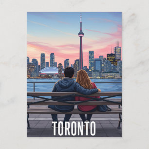 Postal Viaje romántico de Toronto Canadá