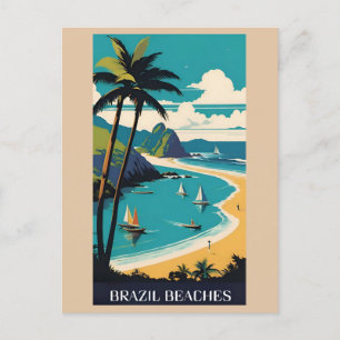 Postal Viaje tropical por mar en Brasil