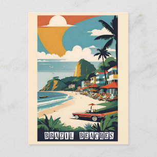 Postal Viaje tropical por mar en Brasil