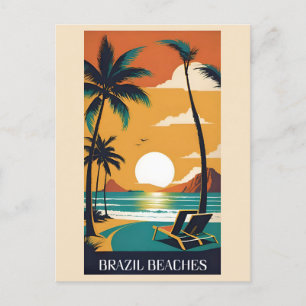 Postal Viaje tropical por mar en Brasil