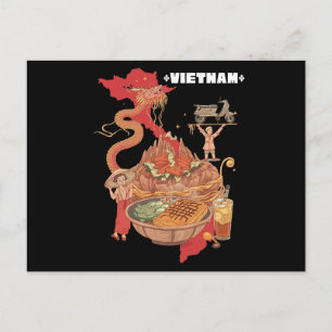 Postal Viaje vibrante por Vietnam