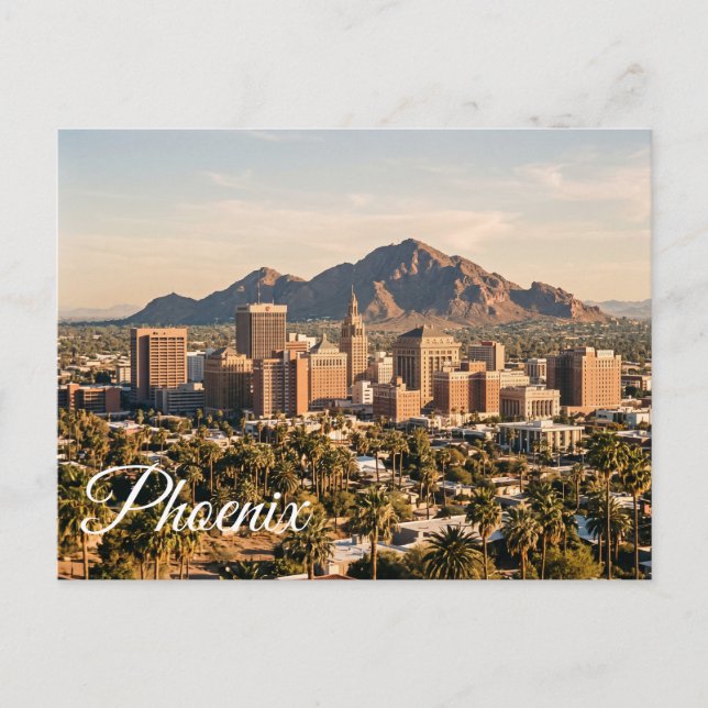 Postal Viaje vintage a Phoenix Arizona (Anverso)
