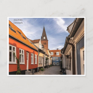 Postal viaje vintage Aalborg Turismo urbano en Dinamarca
