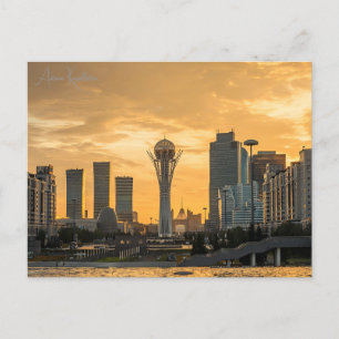 Postal viaje vintage Astaná Kazajistán el Sultán de Hazra