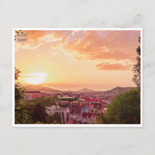 Postal viaje vintage Bilbao España Guggenheim