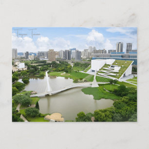 Postal viaje vintage Ciudad de vacaciones Taoyuan Taiwán