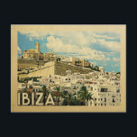 Postal Viaje Vintage de Ibiza Postcard España<br><div class="desc">Diseño de Ibiza España en estilo Viaje Vintage con vistas a esta encantadora ciudad española.</div>