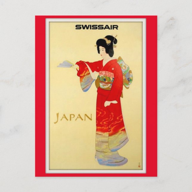 Postal Viaje vintage de JAPÓN (Anverso)