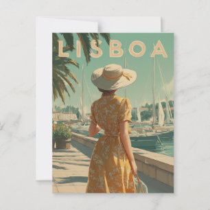 Postal Viaje vintage de Lisboa