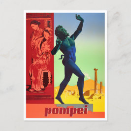 Postal Viaje vintage de Pompei Italia