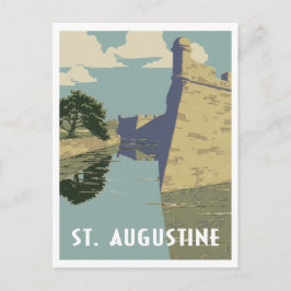 Postal Viaje vintage de St. Augustine Florida