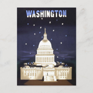 Postal Viaje vintage de Washington DC
