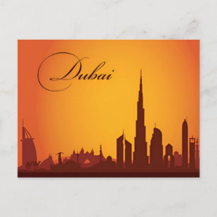 Postal viaje vintage Dubai Emiratos Árabes Unidos