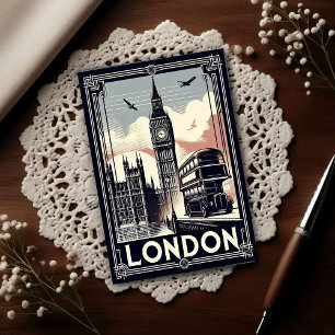 Postal Viaje Vintage Londres Inglaterra