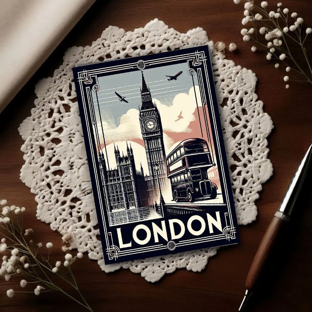 Postal Viaje Vintage Londres Inglaterra (Subido por el creador)