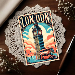Postal Viaje Vintage Londres Inglaterra