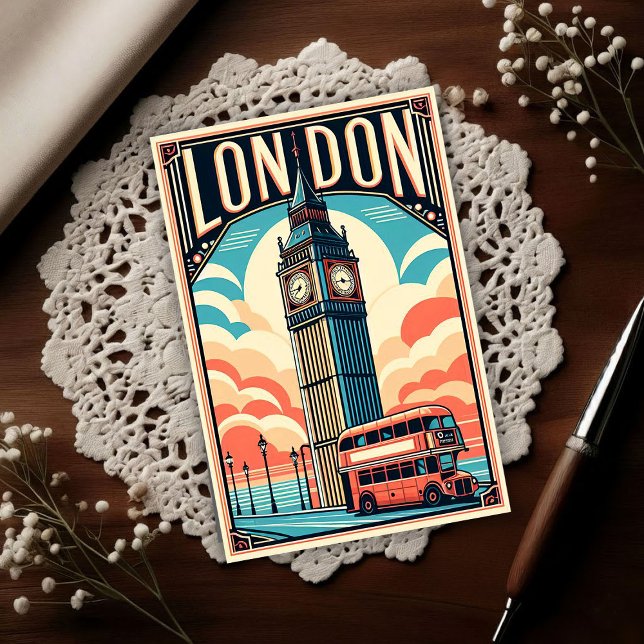 Postal Viaje Vintage Londres Inglaterra (Subido por el creador)