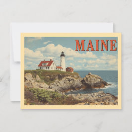 Postal Viaje Vintage Maine