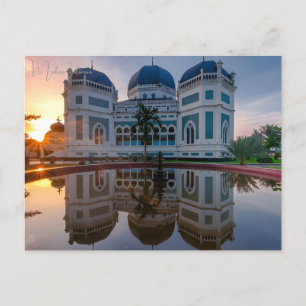 Postal viaje vintage Medan Indonesia vacaciones en Sumatr