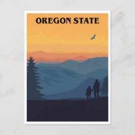 Postal viaje vintage Oregon State Estados Unidos retro