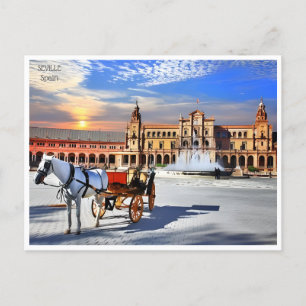 Postal Viaje vintage Sevilla España Turismo en Sevilla