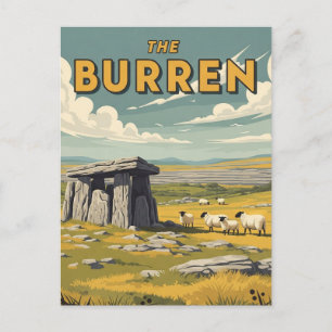 Postal Viaje Vintage The Burren Ireland