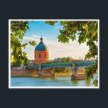 Postal viaje vintage toulouse Francia retro turismo<br><div class="desc">vintage,  retro,  travel,  moderno,  acuarela,  toulouse,  Francia,  turismo,  francia, </div>