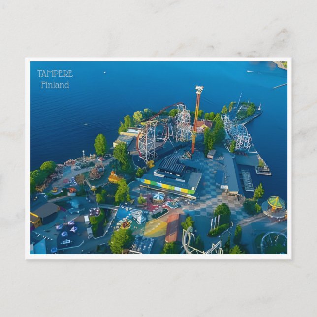 Postal Viaje vintage Turismo de Tampere Finlandia Finland (Anverso)