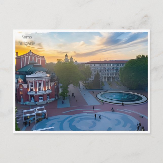 Postal viaje vintage varna bulgaria CITY Bulgarie retro (Anverso)