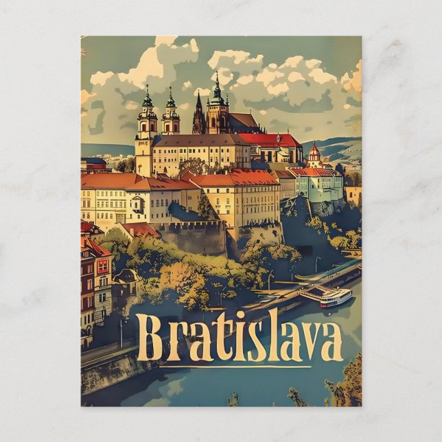 Postal Viaje y cosecha de Bratislava (Anverso)