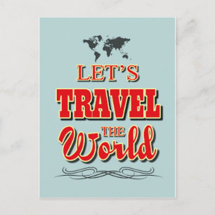 Postal Viajemos por el mundo