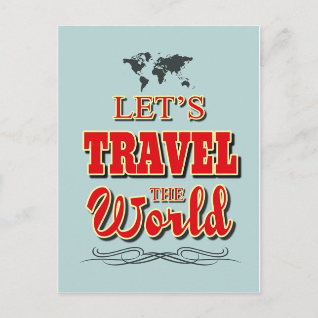 Postal Viajemos por el mundo (Anverso)