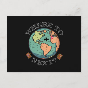 Postal Viajero Mundial, Vagabundo ¿Dónde Ir Después En To