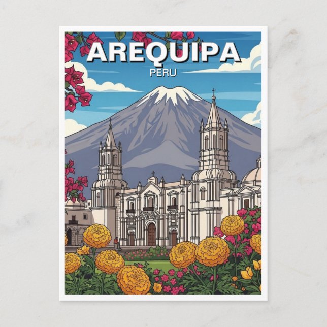 Postal Viajes a Arequipa Perú (Anverso)