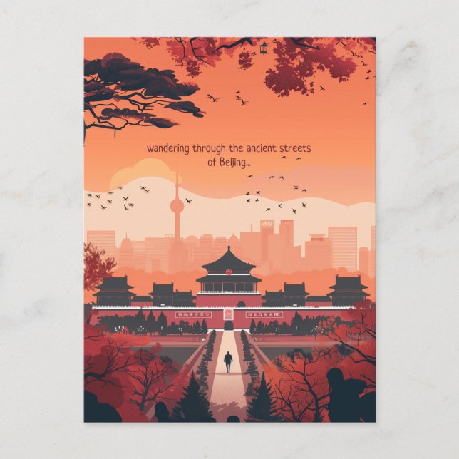 Postal Viajes a Beijing (Anverso)