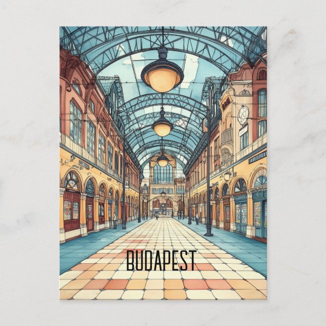 Postal Viajes a Budapest Hungría (Anverso)