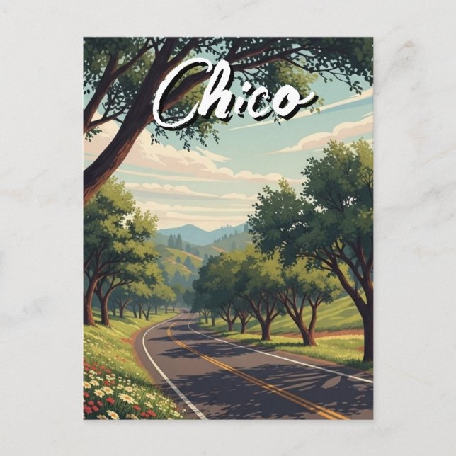 Postal Viajes a Chico California (Anverso)