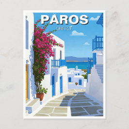 Postal Viajes a la isla de Paros Grecia