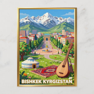 Postal Viajes a las montañas kirguisas de Bishkek
