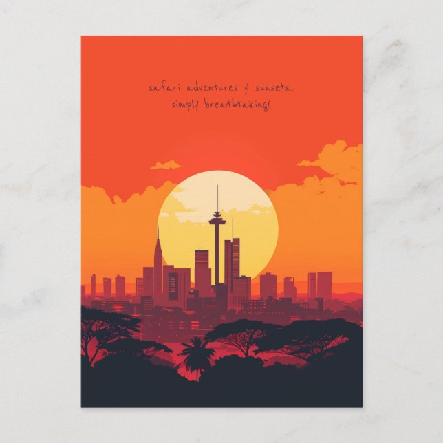 Postal Viajes a Nairobi (Anverso)