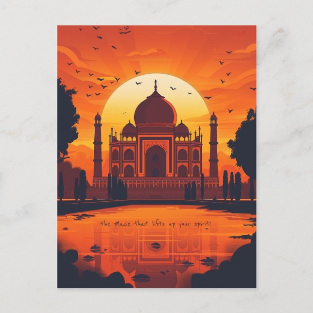 Postal Viajes a Nueva Delhi (Anverso)