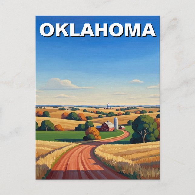 Postal Viajes a Oklahoma (Anverso)