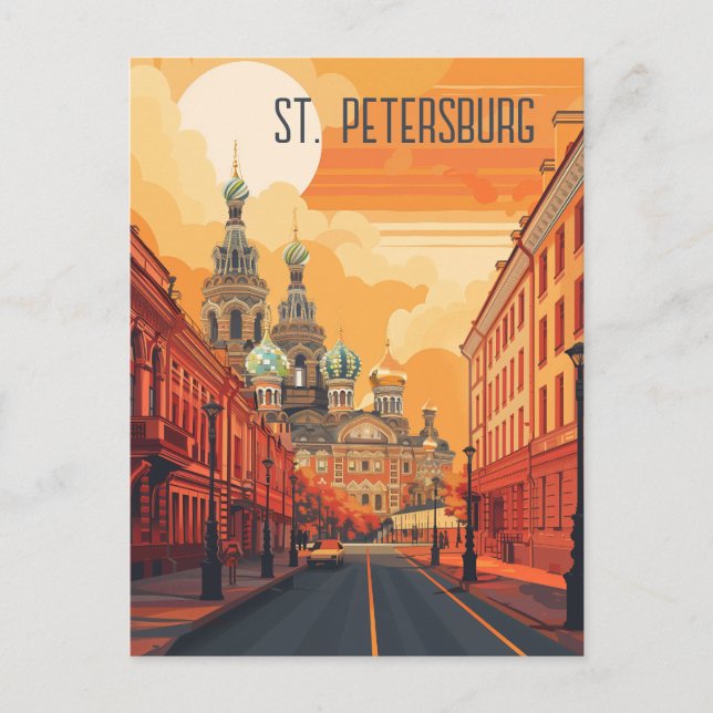 Postal Viajes a San Petersburgo (Anverso)