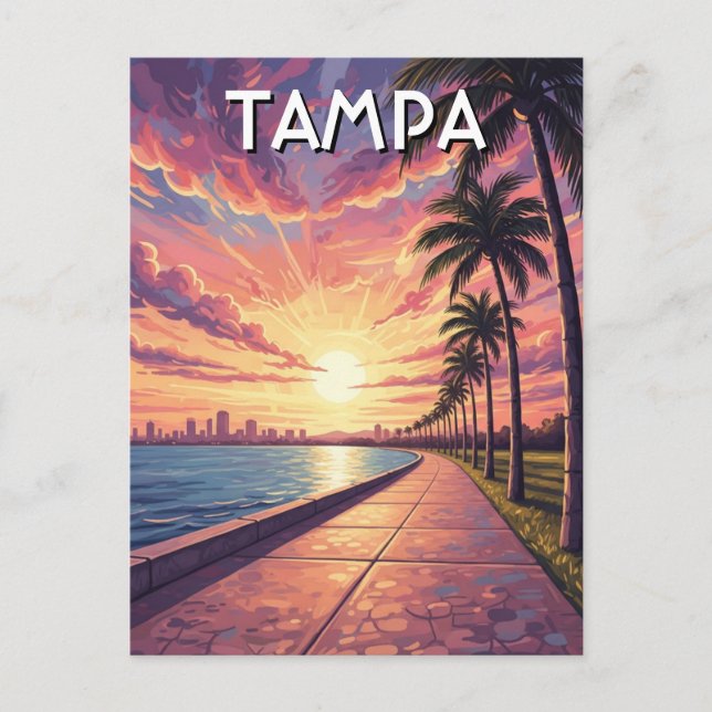 Postal Viajes a Tampa Florida (Anverso)