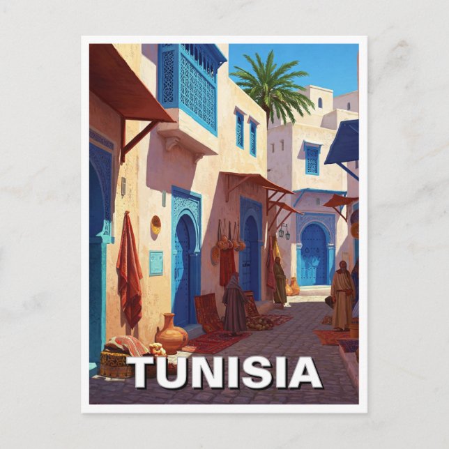 Postal Viajes a Túnez Túnez (Anverso)